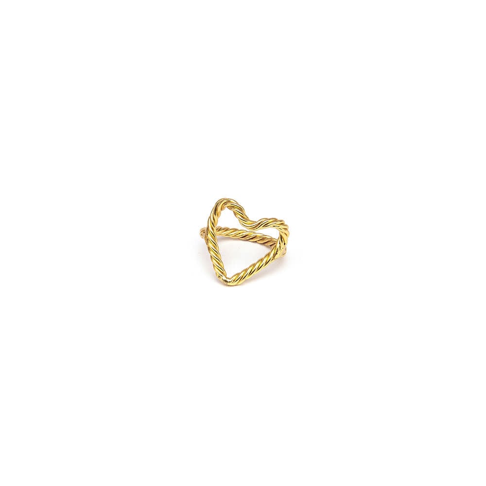 VESTOPAZZO WAVY HEART RING