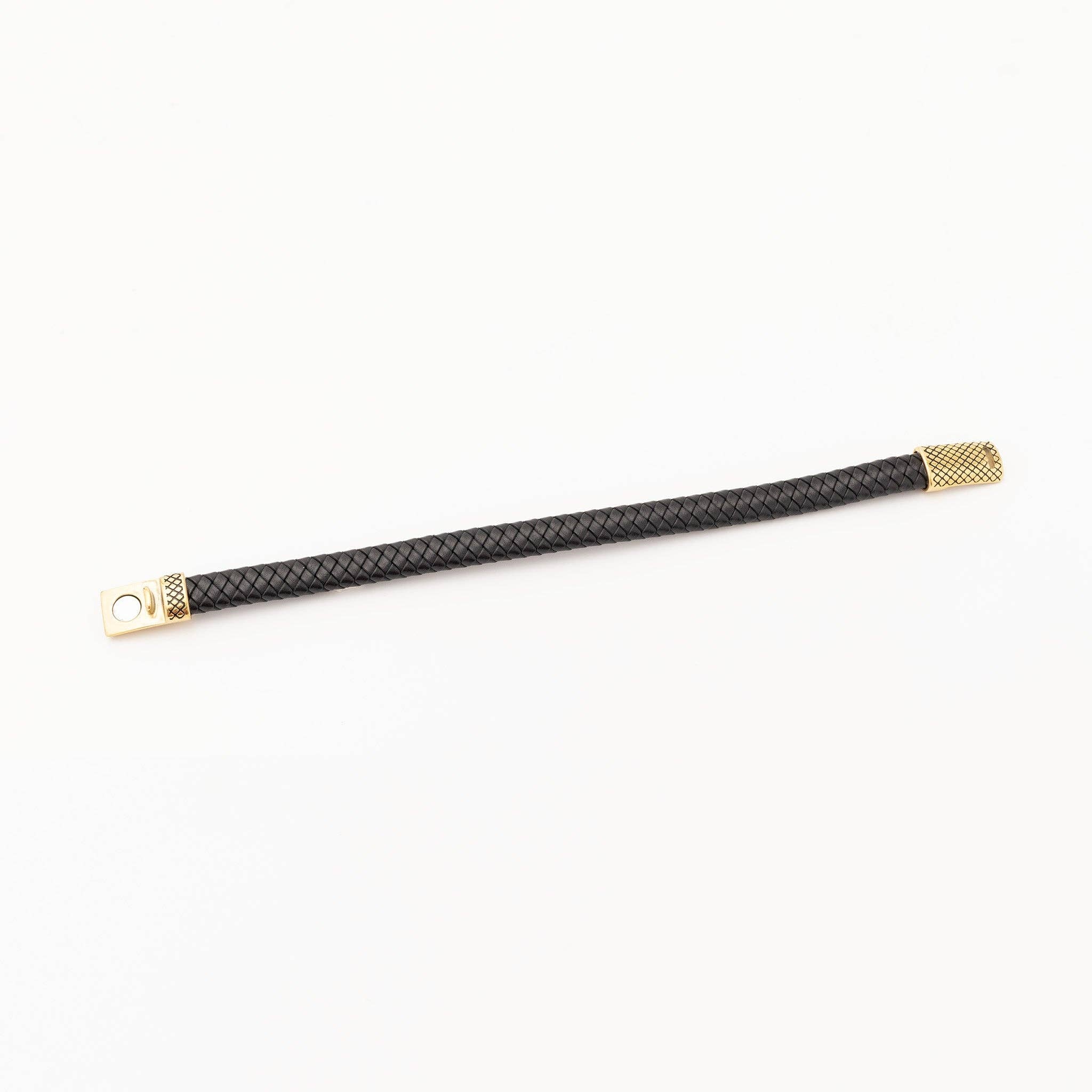 MÍSTIKA MEN'S BRAIDED LEATHER BRACELET | SILVER