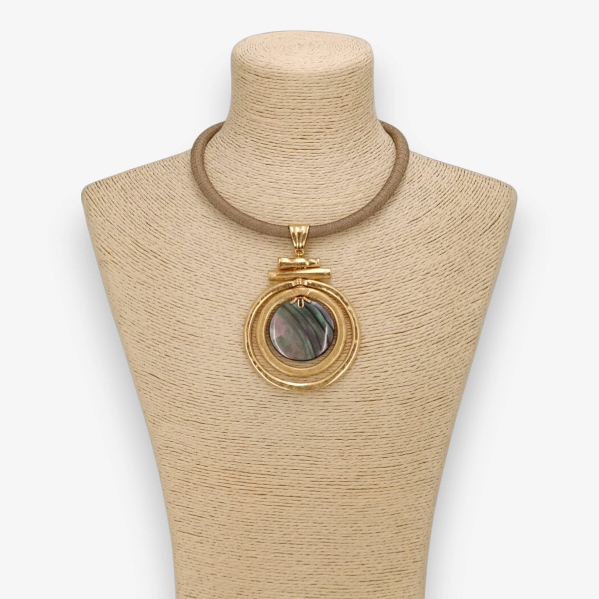 MÍSTIKA MOTHER OF PEARL COLLAR NECKLACE
