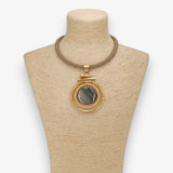 MÍSTIKA MOTHER OF PEARL COLLAR NECKLACE