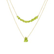 MÍSTIKA PERIDOT DUAL LAYERED NECKLACE