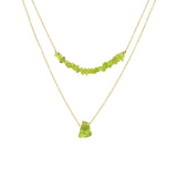 MÍSTIKA PERIDOT DUAL LAYERED NECKLACE