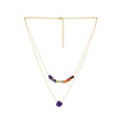 MÍSTIKA  CHAKRA CASCADE LAYERED RAINBOW NECKLACE