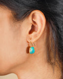 MÍSTIKA BLUE MOHAVE TURQUOISE DANGLE EARRINGS