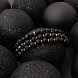MÍSTIKA MEN'S AGATE BEADED BRACELET
