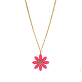 TOVA MINI MOLLY NECKLACE IN ELECTRICS: ELECTRIC PINK