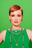 TOVA Twiggy Plus Necklace in Candy Crush: Apple Green Ignite