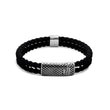 MÍSTIKA DOUBLE BRAIDED RUBBER BRACELET | SILVER
