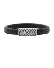 MÍSTIKA MEN'S BRAIDED LEATHER BRACELET | SILVER