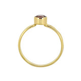 MÍSTIKA GARNET SOLITAIRE RING