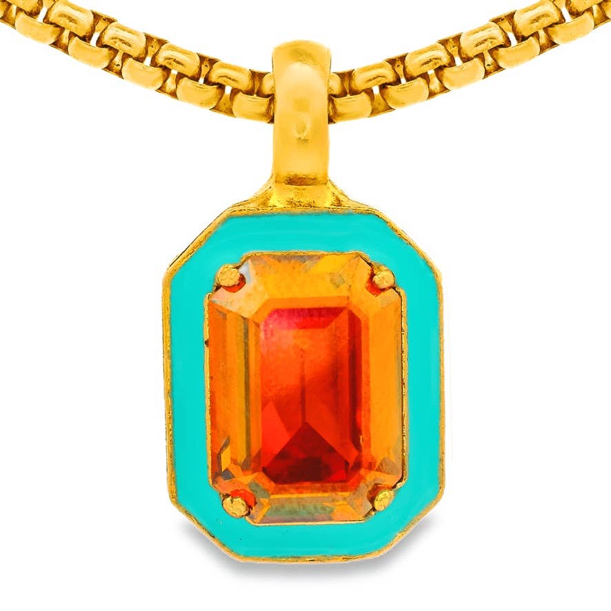 TOVA DAKOTA PENDANT NECKLACE: TURQUOISE