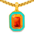 TOVA DAKOTA PENDANT NECKLACE: TURQUOISE