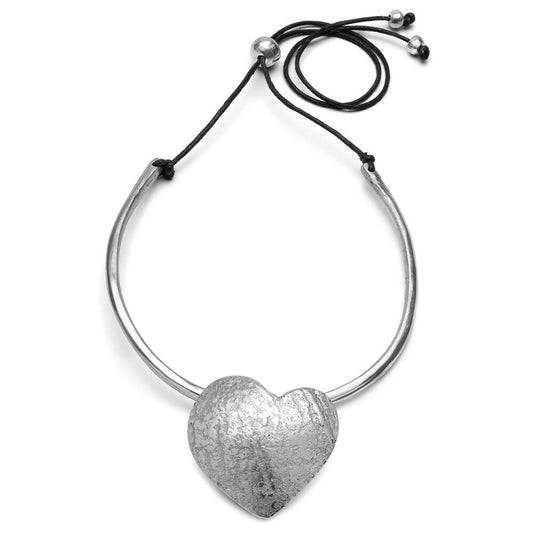 VESTOPAZZO HEART PENDANT CORD CHOKER