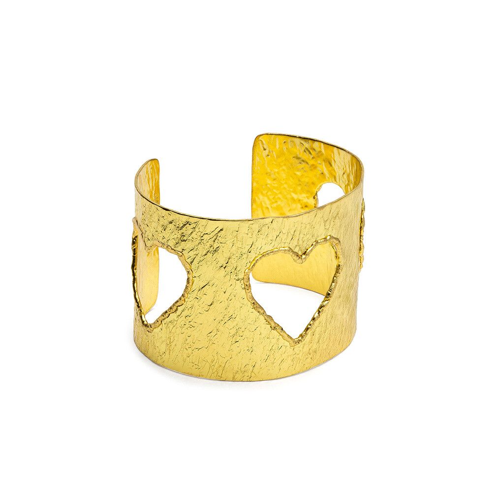 VESTOPAZZO BRACCIALE FASCIA CUORI BUCATI