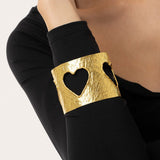 VESTOPAZZO BRACCIALE FASCIA CUORI BUCATI