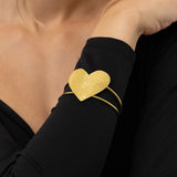 VESTOPAZZO BRACCIALE FASCIA 2 LINEE CUORE