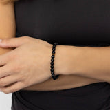 MÍSTIKA MEN'S AGATE BEADED BRACELET