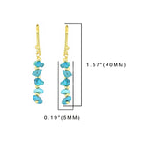 MÍSTIKA BLUE MOHAVE TURQUOISE DANGLE EARRINGS
