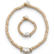 MÍSTIKA RAFFIA & PEARL MATCHING SET
