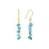 MÍSTIKA BLUE MOHAVE TURQUOISE DANGLE EARRINGS