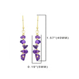 MÍSTIKA AMETHYST CASCADE DANGLE EARRINGS