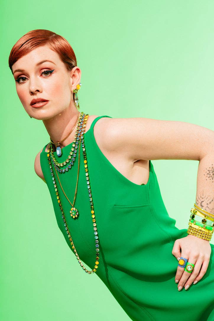 TOVA TWIGGY PLUS NECKLACE IN CANDY CRUSH: TANGERINE