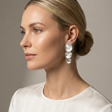 MÍSTIKA SILVER DISC EARRINGS