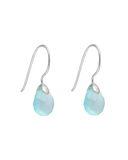 MÍSTIKA AQUA CHALCEDONY TEARDROP EARRINGS