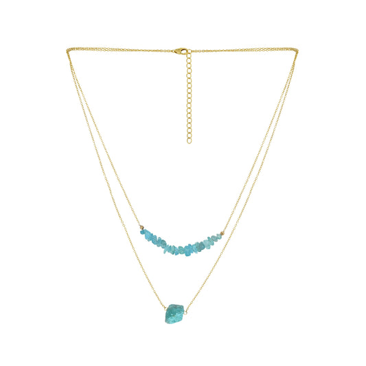 MÍSTIKA APATITE AZURE TETHER NECKLACE