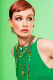 TOVA Twiggy Plus Necklace in Candy Crush: Apple Green Ignite