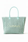 MÍSTIKA STRAW TOTE BAG: MINT