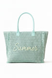 MÍSTIKA STRAW TOTE BAG: MINT