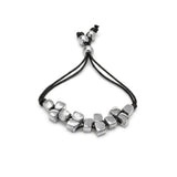 VESTOPAZZO BLACK THREAD CUBE BRACELET