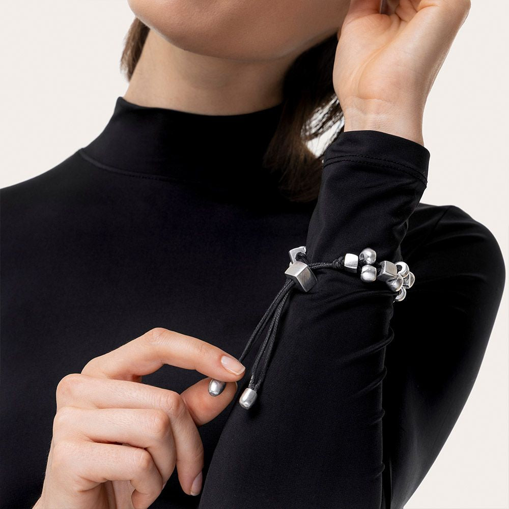 VESTOPAZZO WIRE SPHERE CUBE BRACELET