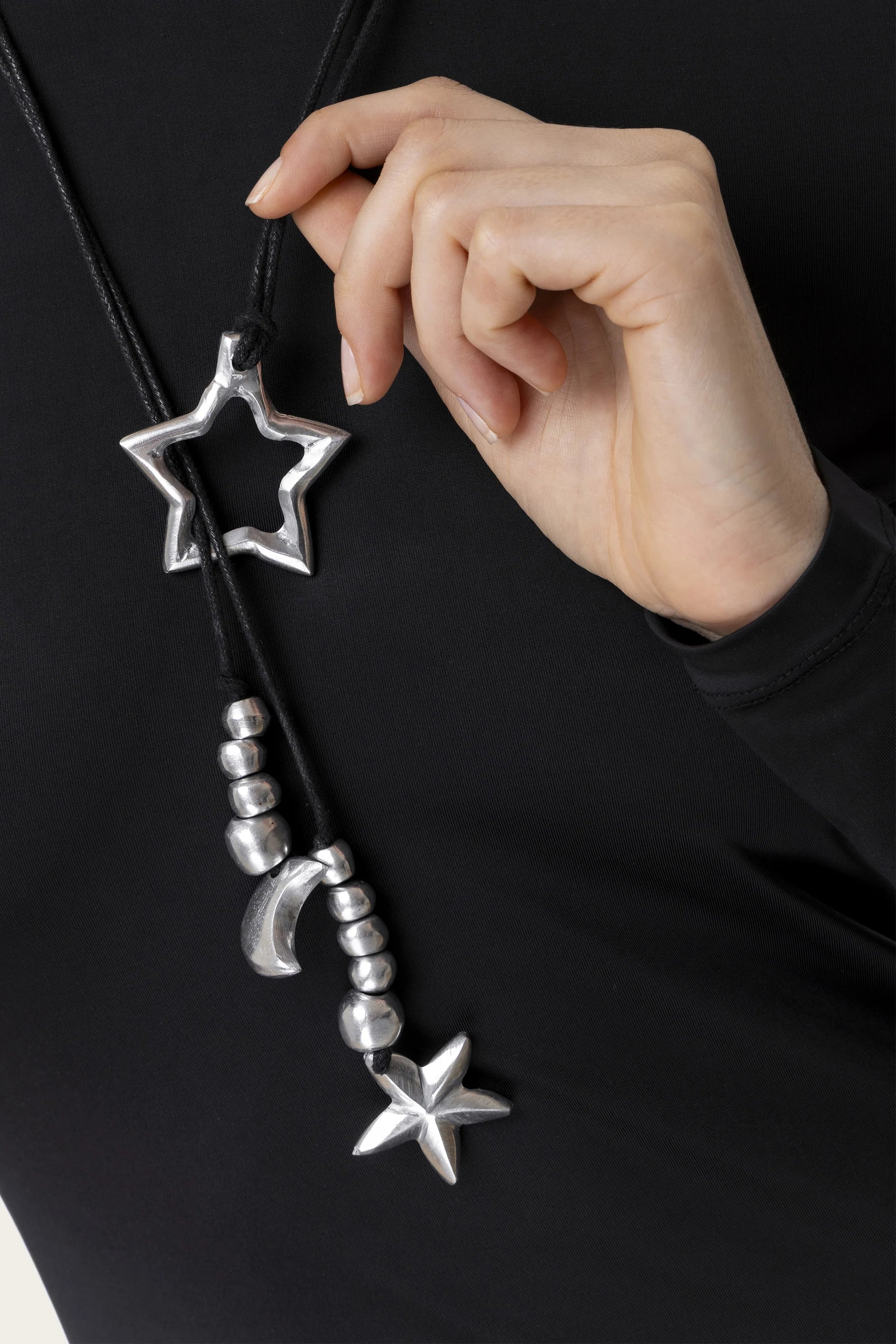 VESTOPAZZO STAR/MOON PENDANT NECKLACE