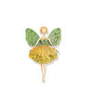 MÍSTIKA ANGEL BALLERINA BUTTERFLY FAIRY BROOCH GREEN