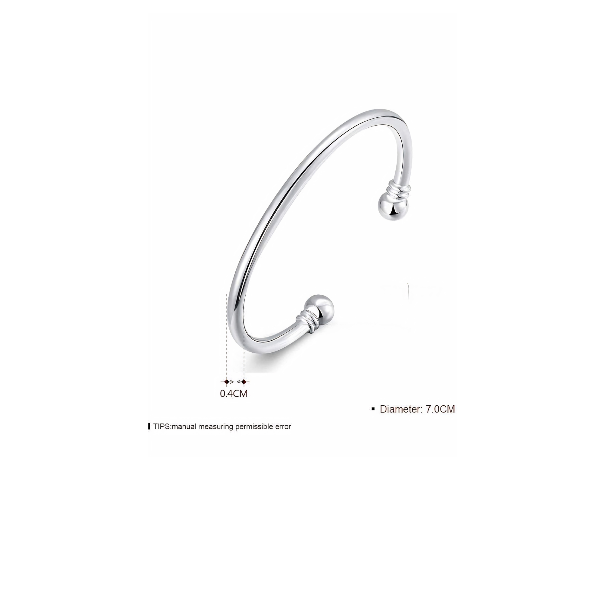 MÍSTIKA 925 SILVER CUFF BANGLE