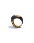 MÍSTIKA BLACK ENAMEL GEOMETRIC RING