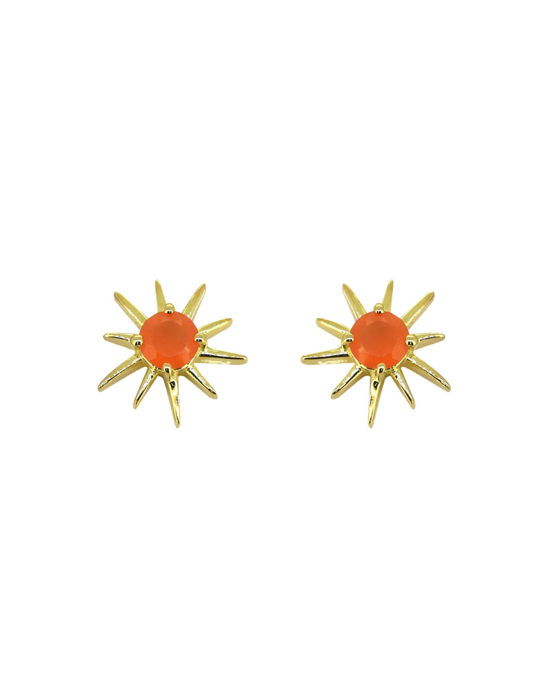 MÍSTIKA CARNELIAN BOHEMIAN SUNSHINE STUD EARRINGS