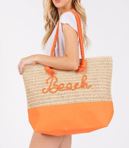 MÍSTIKA CROCHET STRAW TOTE BAG