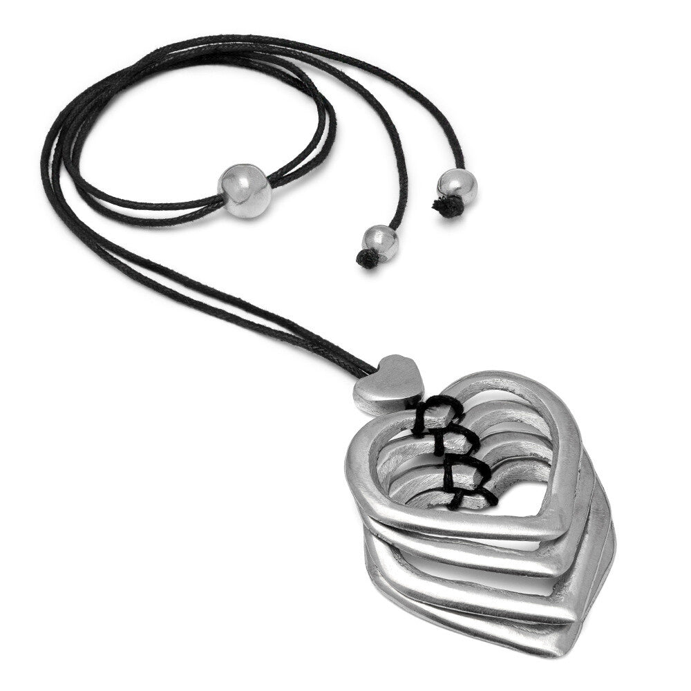VESTOPAZZO 4 HEARTS PENDANT NECKLACE