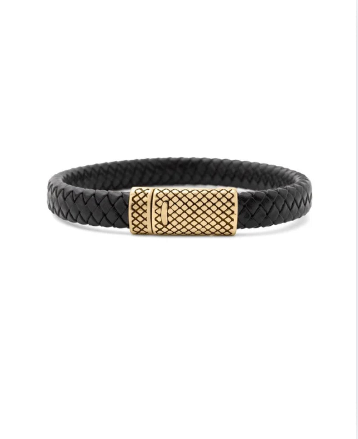 MÍSTIKA MEN'S BRAIDED LEATHER BRACELET | GOLD