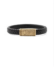MÍSTIKA MEN'S BRAIDED LEATHER BRACELET | GOLD