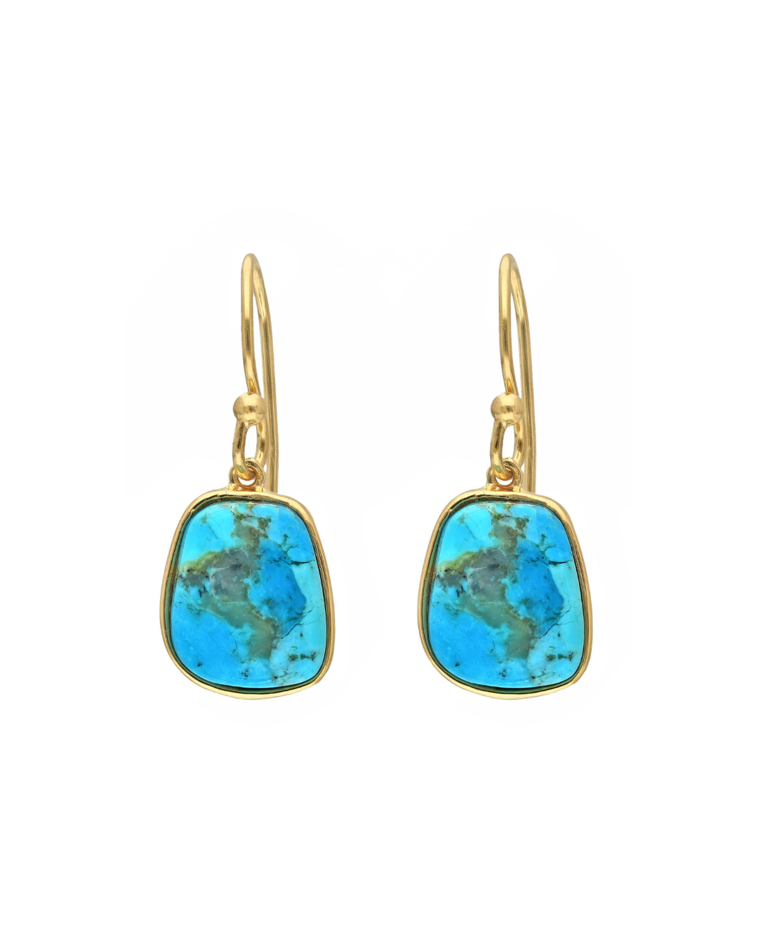 MÍSTIKA BLUE MOHAVE TURQUOISE DANGLE EARRINGS