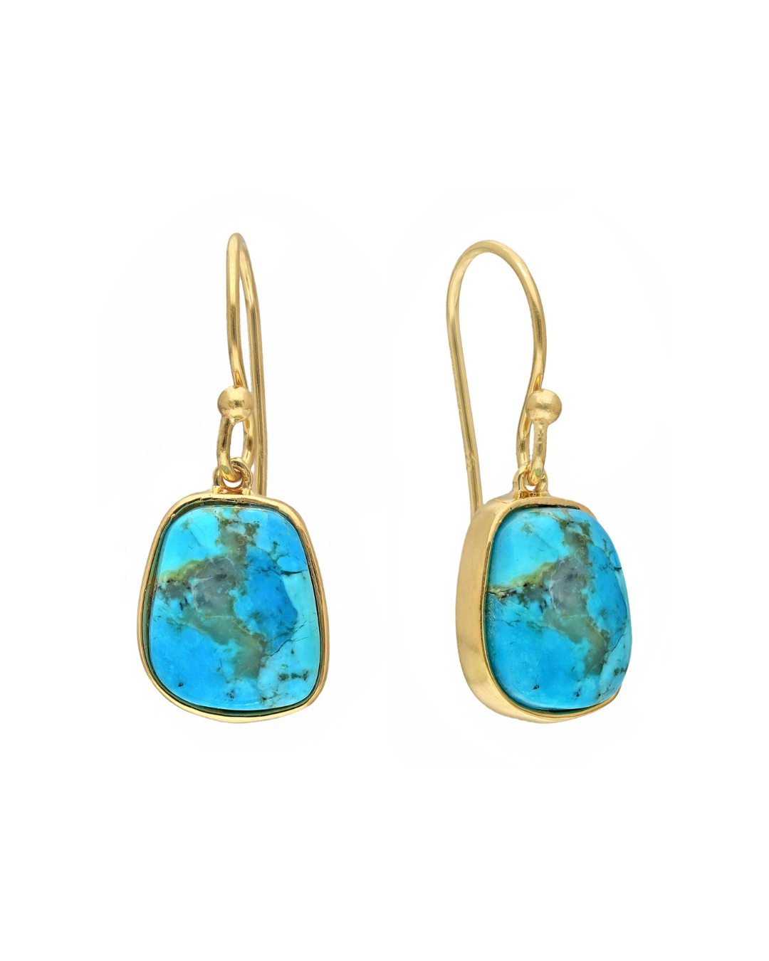 MÍSTIKA BLUE MOHAVE TURQUOISE DANGLE EARRINGS
