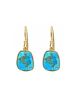 MÍSTIKA BLUE MOHAVE TURQUOISE DANGLE EARRINGS