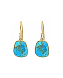 MÍSTIKA BLUE MOHAVE TURQUOISE DANGLE EARRINGS