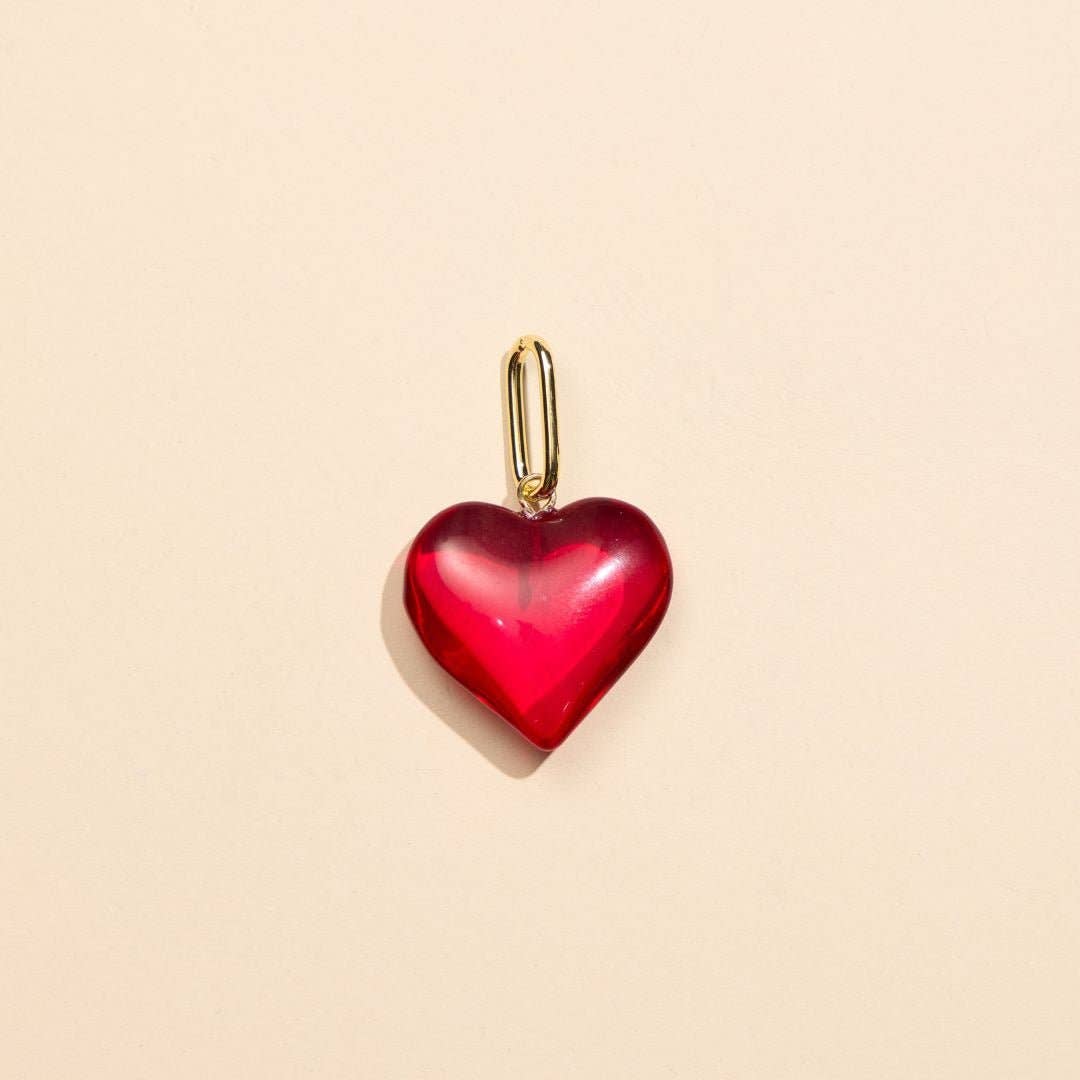 MÍSTIKA Heart & Leather Necklace – Red | Místika Style
