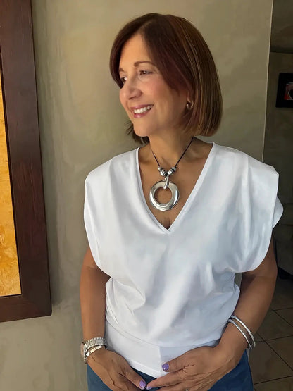 VESTOPAZZO CIRCLE PENDANT NECKLACE