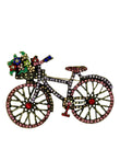 MÍSTIKA PINK CRYSTAL BICYCLE BROOCH